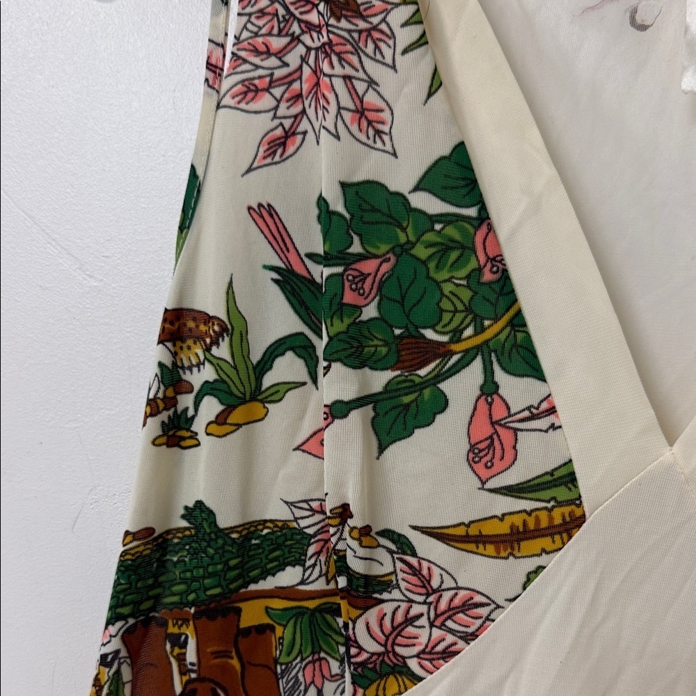 Elegant Cream Floral 1970’s nightgown - Picture 4 of 6